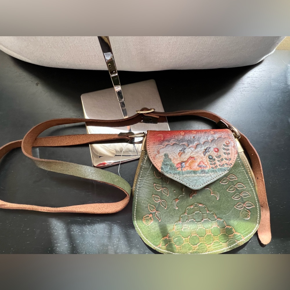 Leather vintage crossbody bag - Picture 6 of 7